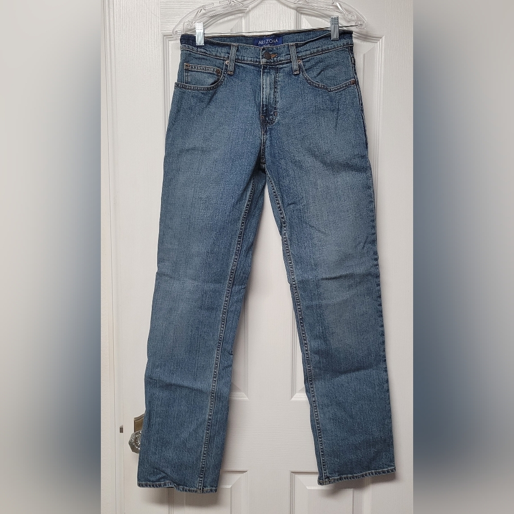Arizona Jean Company Men's Straight Blue Jeans